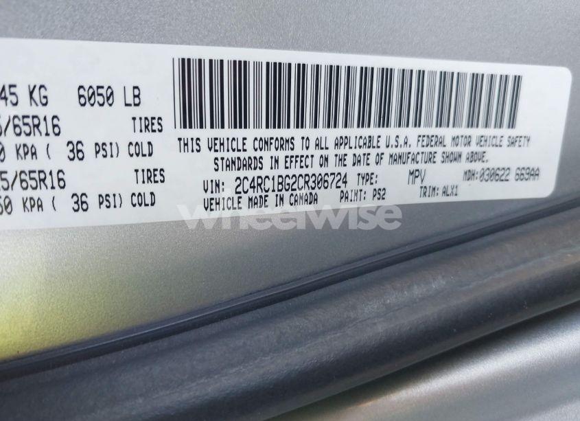 Photo 9 of 2012 Chrysler Town & COUNTRY TOURING (VIN 2C4RC1BG2CR306724)