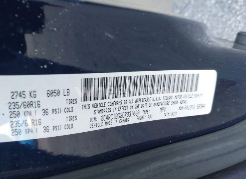 Photo 9 of 2012 Chrysler Town & COUNTRY TOURING (VIN 2C4RC1BG2CR331090)