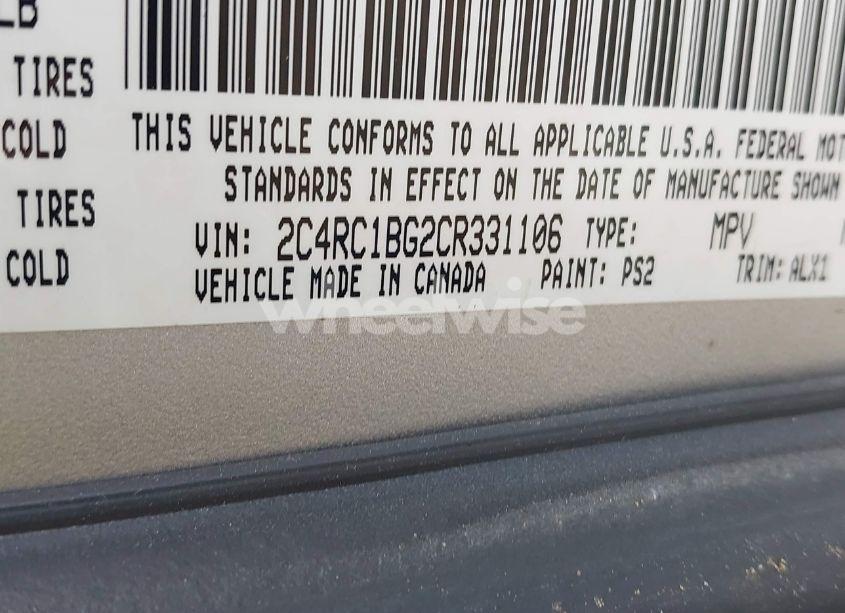 Photo 9 of 2012 Chrysler Town & COUNTRY TOURING (VIN 2C4RC1BG2CR331106)