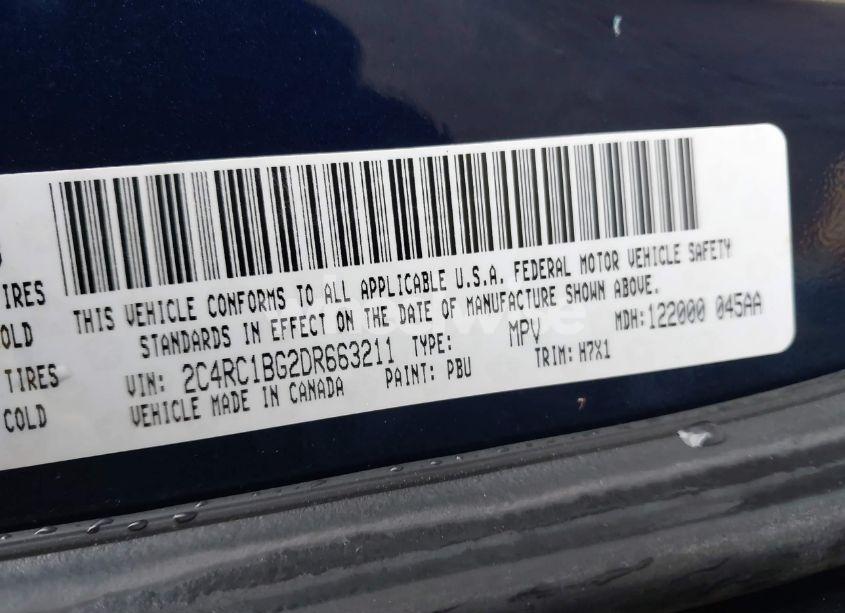 Photo 9 of 2013 Chrysler Town & COUNTRY TOURING (VIN 2C4RC1BG2DR663211)