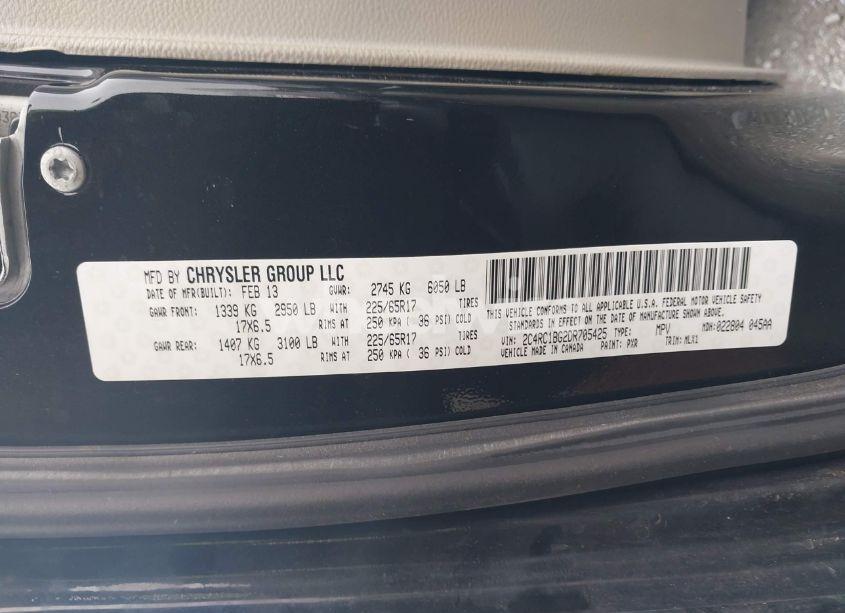 Photo 9 of 2013 Chrysler Town & COUNTRY TOURING (VIN 2C4RC1BG2DR705425)