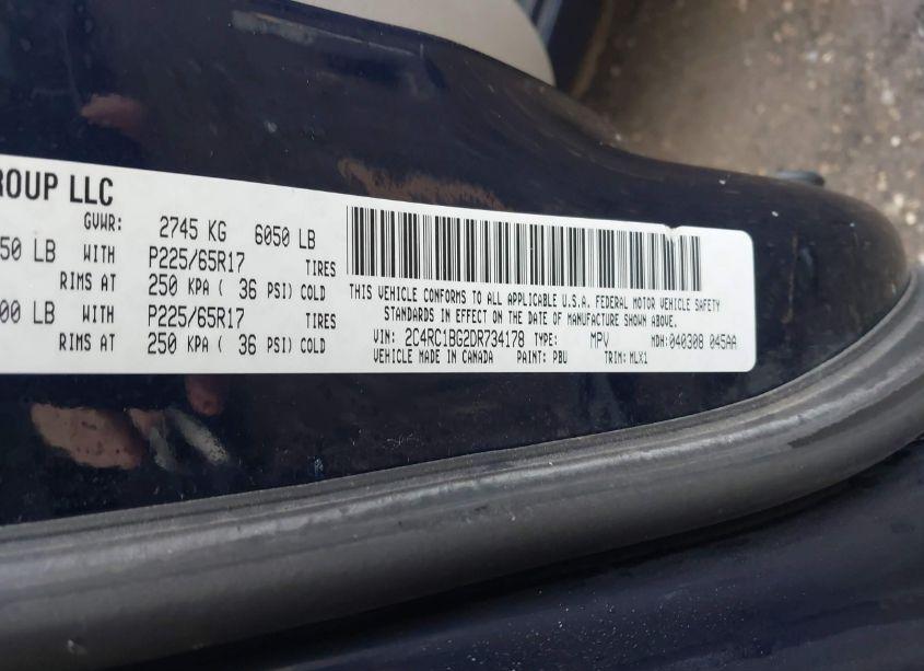 Photo 9 of 2013 Chrysler Town & COUNTRY TOURING (VIN 2C4RC1BG2DR734178)