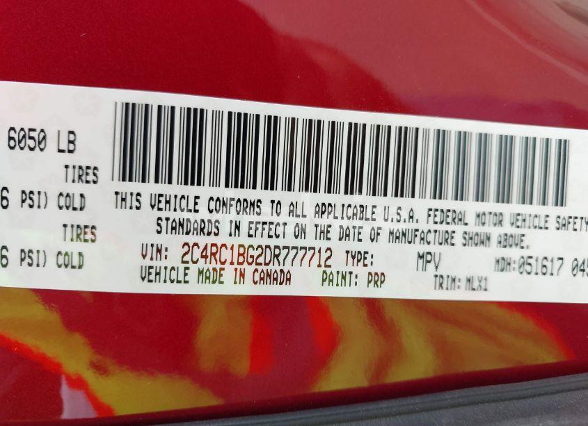 Photo 9 of 2013 Chrysler Town & COUNTRY TOURING (VIN 2C4RC1BG2DR777712)