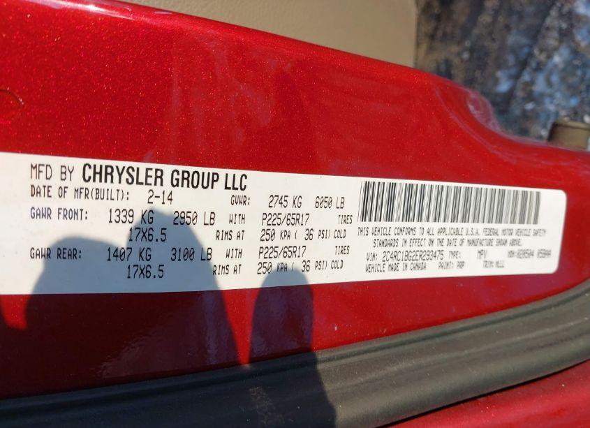 Photo 9 of 2014 Chrysler Town & COUNTRY TOURING (VIN 2C4RC1BG2ER293475)