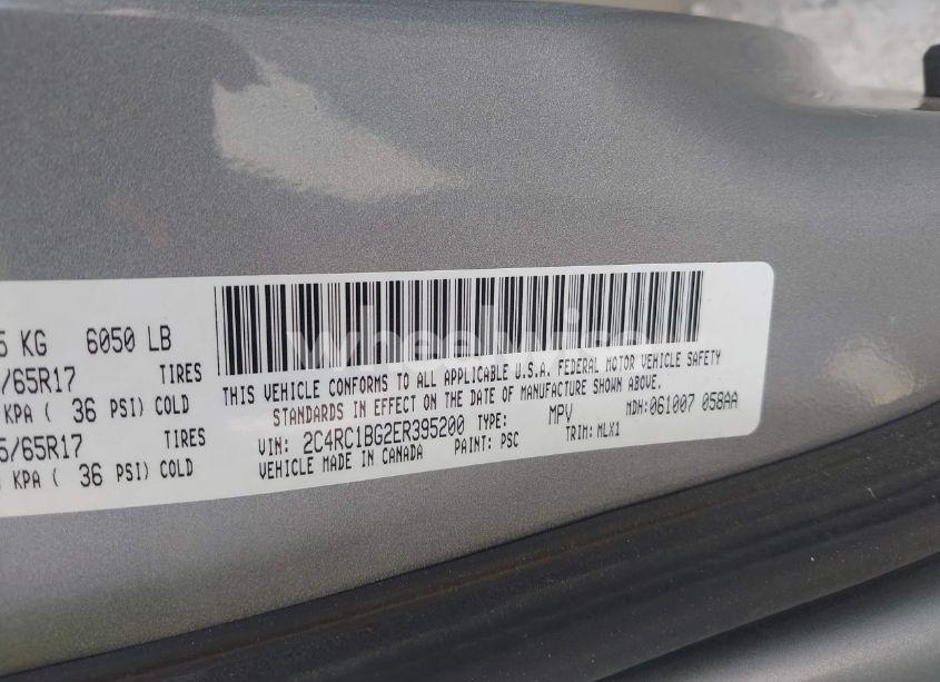 Photo 9 of 2014 Chrysler Town & COUNTRY TOURING (VIN 2C4RC1BG2ER395200)