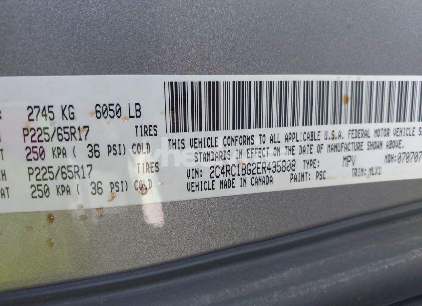 Photo 9 of 2014 Chrysler Town & COUNTRY TOURING (VIN 2C4RC1BG2ER435808)