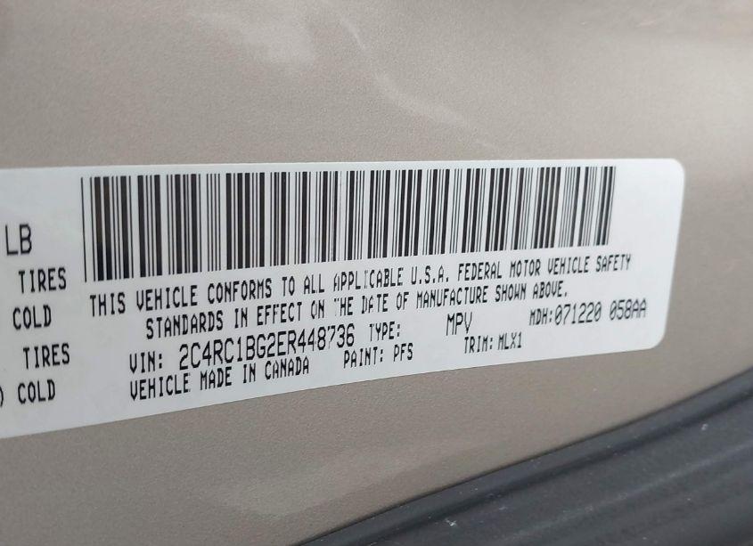 Photo 9 of 2014 Chrysler Town & COUNTRY TOURING (VIN 2C4RC1BG2ER448736)