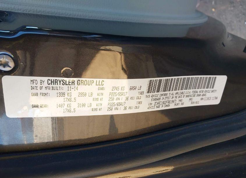 Photo 9 of 2015 Chrysler Town & COUNTRY TOURING (VIN 2C4RC1BG2FR619471)