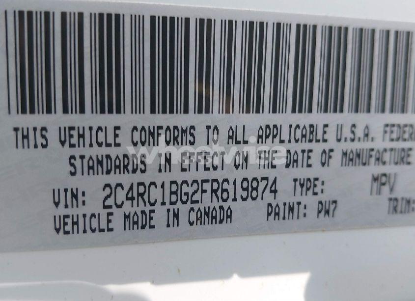 Photo 9 of 2015 Chrysler Town & COUNTRY TOURING (VIN 2C4RC1BG2FR619874)