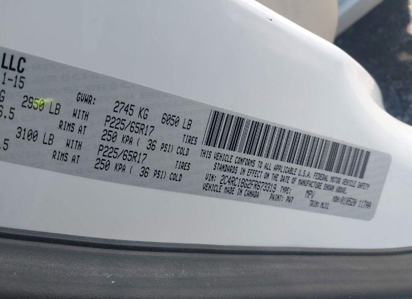 Photo 9 of 2015 Chrysler Town & COUNTRY TOURING (VIN 2C4RC1BG2FR673319)