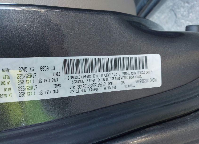 Photo 9 of 2016 Chrysler Town & COUNTRY TOURING (VIN 2C4RC1BG2GR105217)