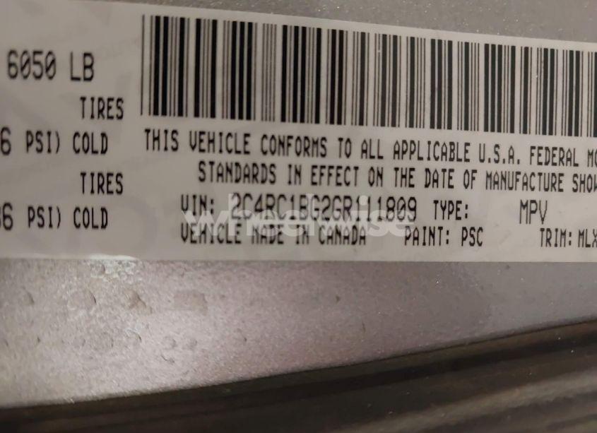 Photo 9 of 2016 Chrysler Town & COUNTRY TOURING (VIN 2C4RC1BG2GR111809)