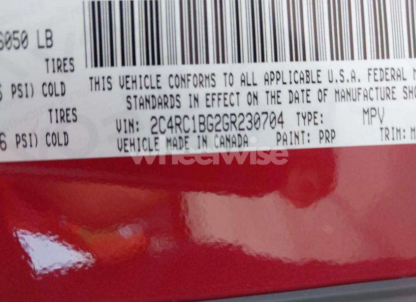 Photo 9 of 2016 Chrysler Town & COUNTRY TOURING (VIN 2C4RC1BG2GR230704)