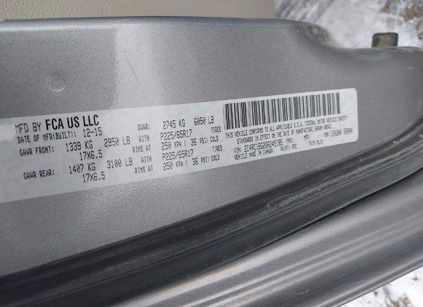 Photo 9 of 2016 Chrysler Town & COUNTRY TOURING (VIN 2C4RC1BG2GR245185)