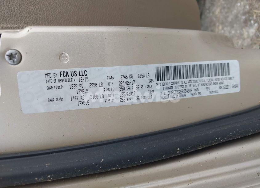 Photo 9 of 2016 Chrysler Town & COUNTRY TOURING (VIN 2C4RC1BG2GR254906)