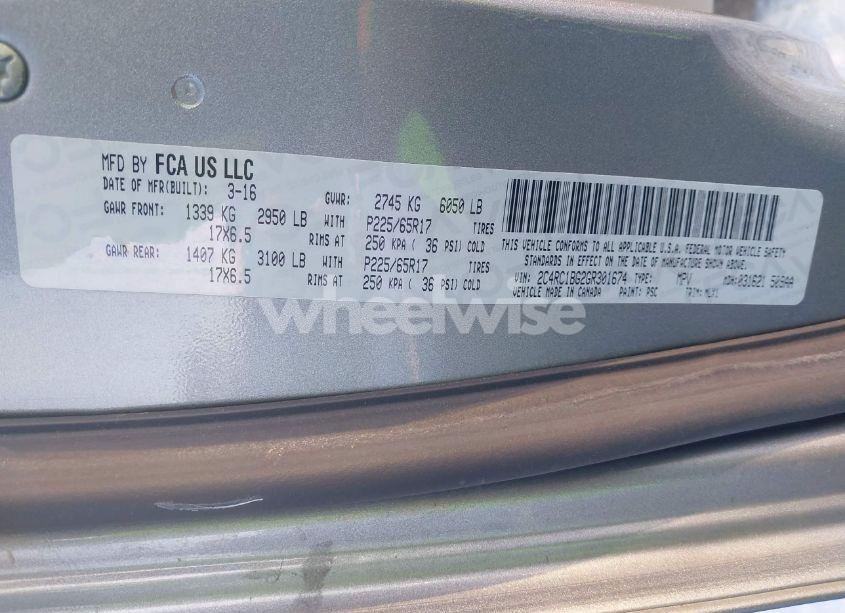 Photo 9 of 2016 Chrysler Town & COUNTRY TOURING (VIN 2C4RC1BG2GR301674)