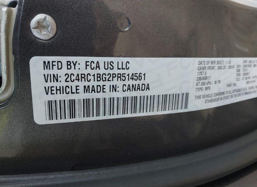 Photo 9 of 2023 Chrysler Pacifica TOURING L (VIN 2C4RC1BG2PR514561)