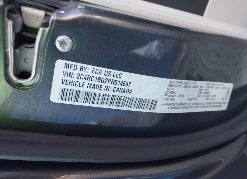 Photo 9 of 2023 Chrysler Pacifica TOURING L (VIN 2C4RC1BG2PR514687)