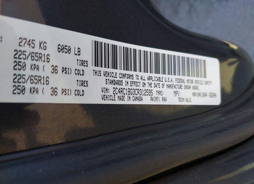 Photo 9 of 2012 Chrysler Town & COUNTRY TOURING (VIN 2C4RC1BG3CR312595)