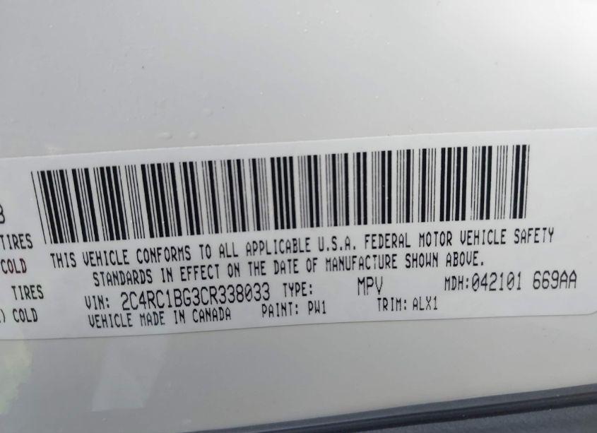 Photo 9 of 2012 Chrysler Town & COUNTRY TOURING (VIN 2C4RC1BG3CR338033)