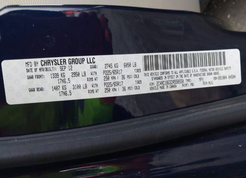 Photo 9 of 2013 Chrysler Town & COUNTRY TOURING (VIN 2C4RC1BG3DR558550)