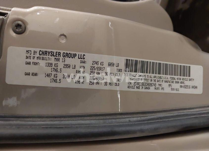 Photo 9 of 2013 Chrysler Town & COUNTRY TOURING (VIN 2C4RC1BG3DR696749)