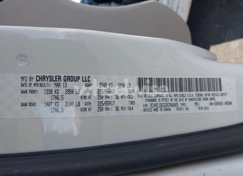 Photo 9 of 2013 Chrysler Town & COUNTRY TOURING (VIN 2C4RC1BG3DR706065)