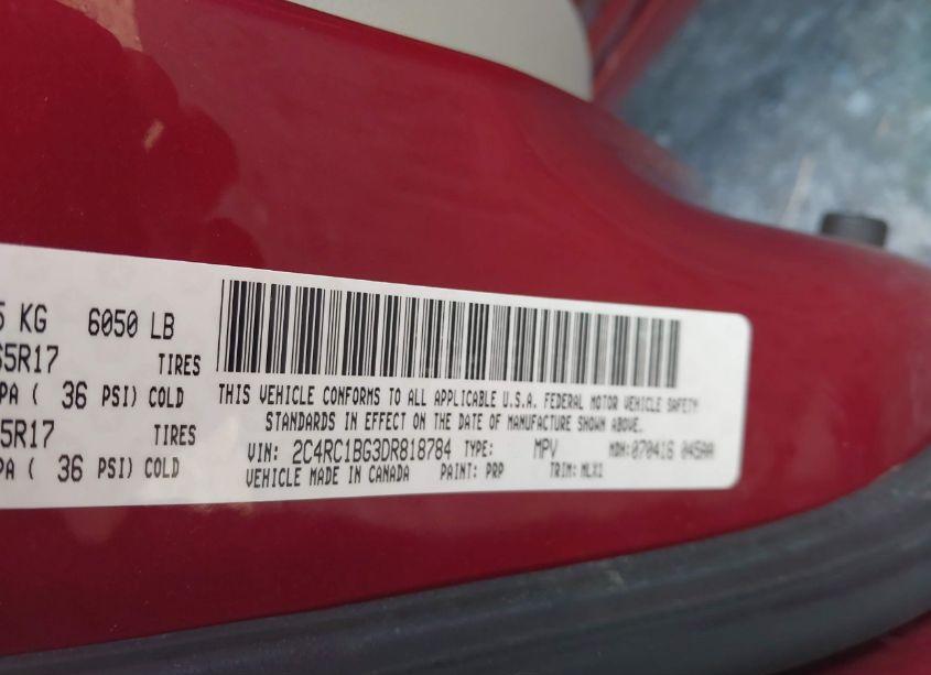 Photo 9 of 2013 Chrysler Town & COUNTRY TOURING (VIN 2C4RC1BG3DR818784)