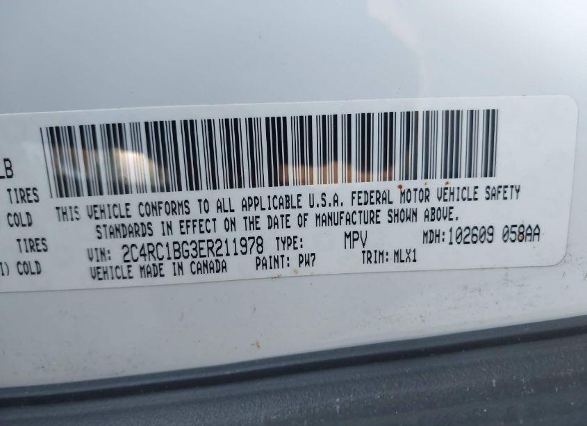 Photo 9 of 2014 Chrysler Town & COUNTRY TOURING (VIN 2C4RC1BG3ER211978)