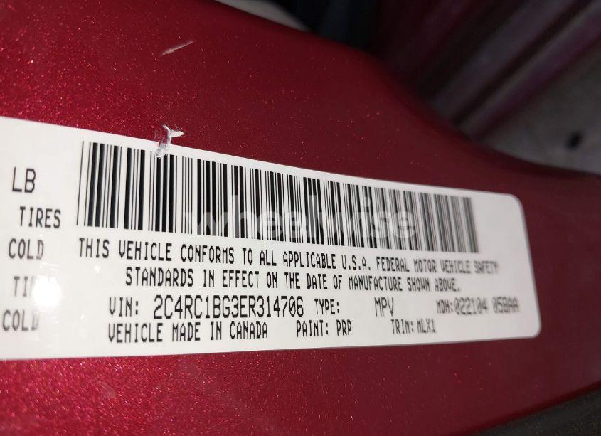 Photo 9 of 2014 Chrysler Town & COUNTRY TOURING (VIN 2C4RC1BG3ER314706)