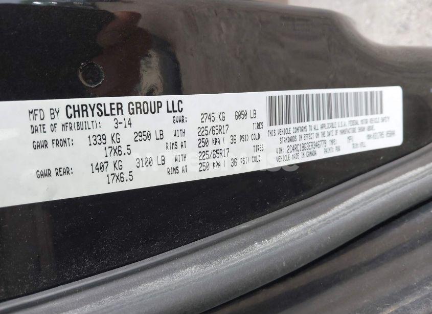 Photo 9 of 2014 Chrysler Town & COUNTRY TOURING (VIN 2C4RC1BG3ER346779)