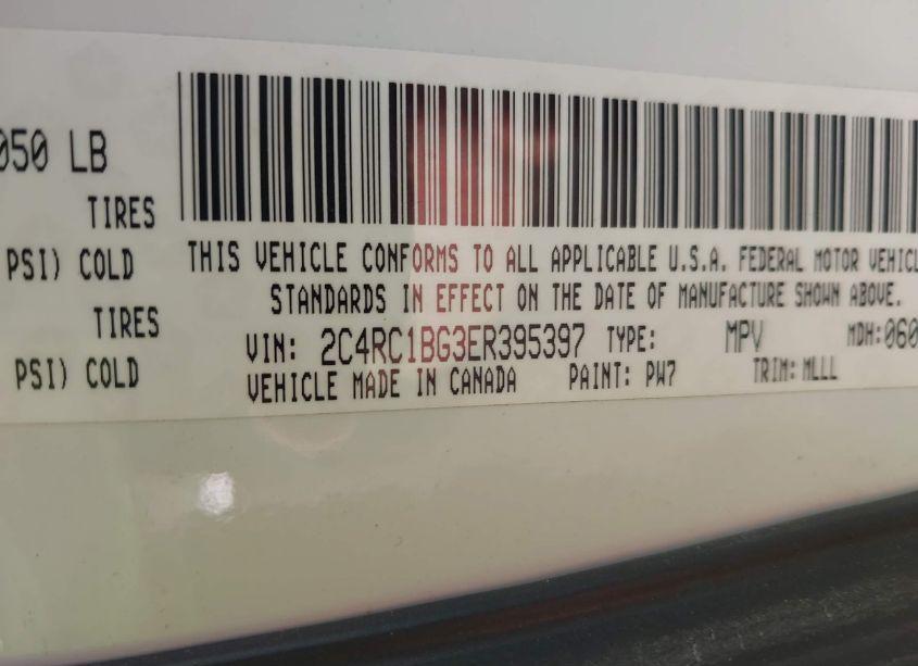 Photo 9 of 2014 Chrysler Town & COUNTRY TOURING (VIN 2C4RC1BG3ER395397)