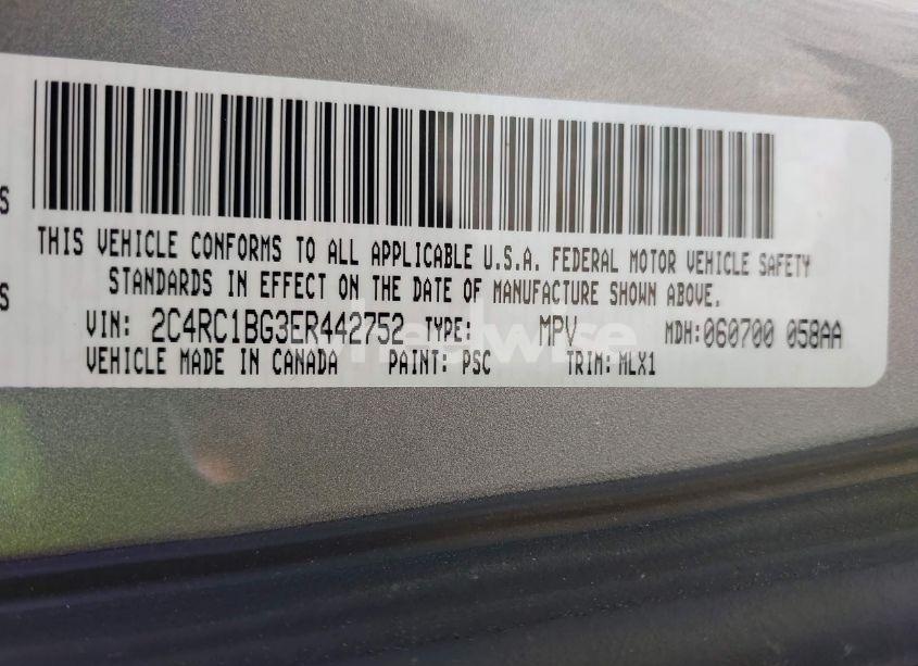 Photo 9 of 2014 Chrysler Town & COUNTRY TOURING (VIN 2C4RC1BG3ER442752)