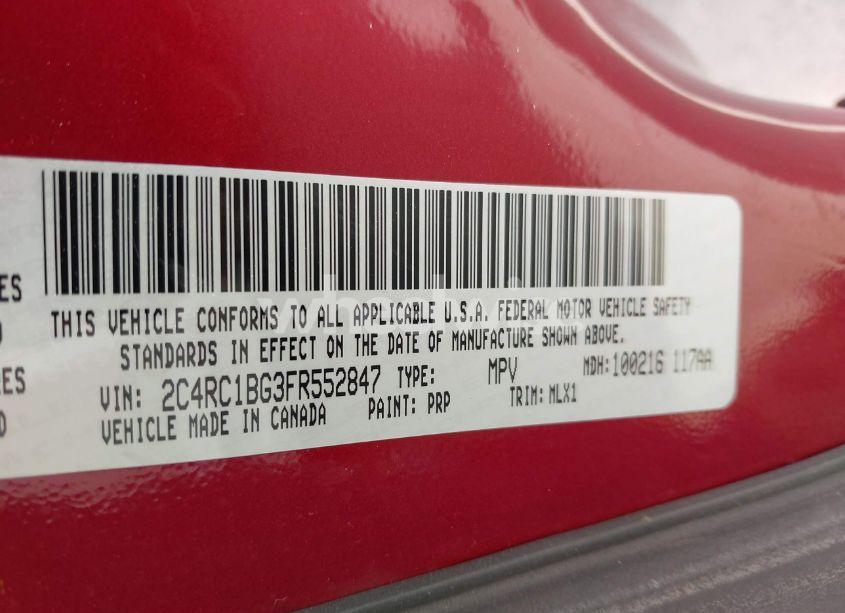 Photo 9 of 2015 Chrysler Town & COUNTRY TOURING (VIN 2C4RC1BG3FR552847)