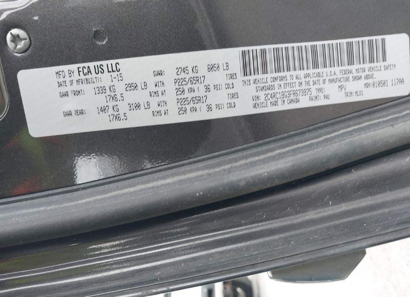 Photo 9 of 2015 Chrysler Town & COUNTRY TOURING (VIN 2C4RC1BG3FR673975)