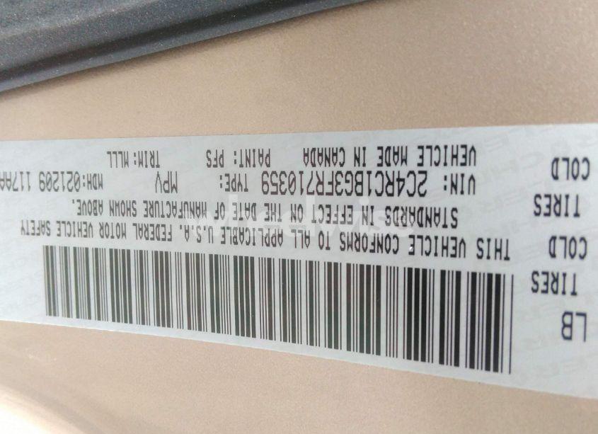 Photo 9 of 2015 Chrysler Town & COUNTRY TOURING (VIN 2C4RC1BG3FR710359)