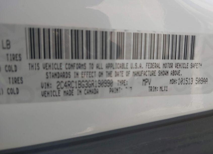 Photo 9 of 2016 Chrysler Town & COUNTRY TOURING (VIN 2C4RC1BG3GR190990)