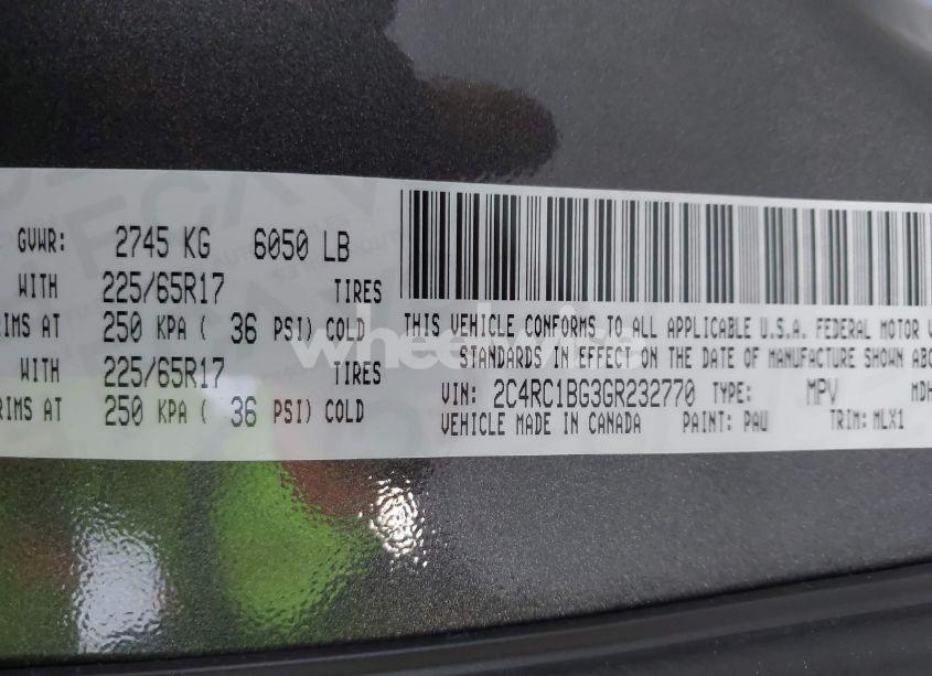 Photo 9 of 2016 Chrysler Town & COUNTRY TOURING (VIN 2C4RC1BG3GR232770)