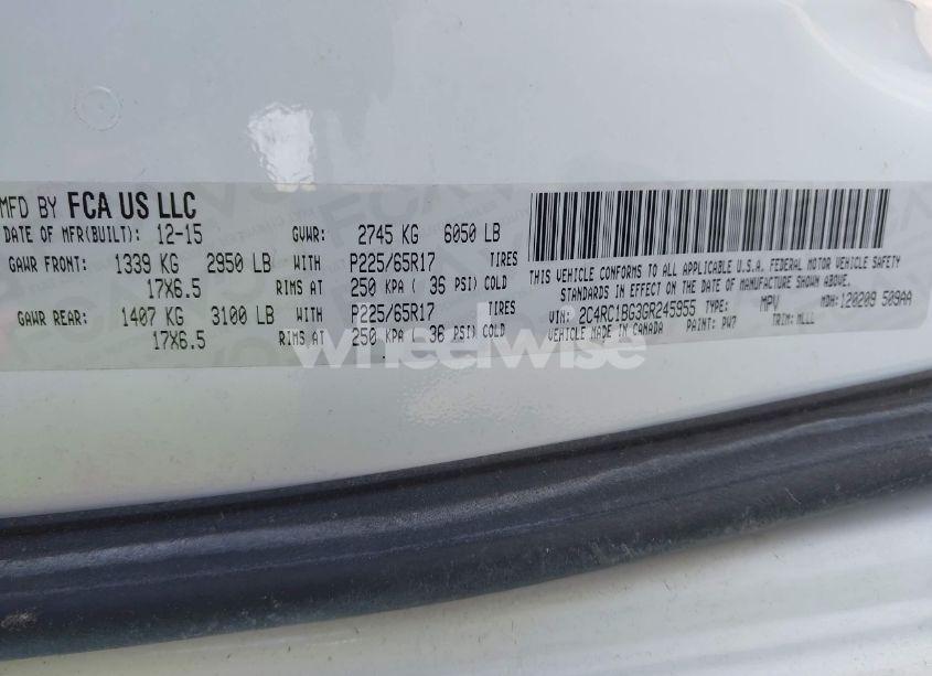 Photo 9 of 2016 Chrysler Town & COUNTRY TOURING (VIN 2C4RC1BG3GR245955)