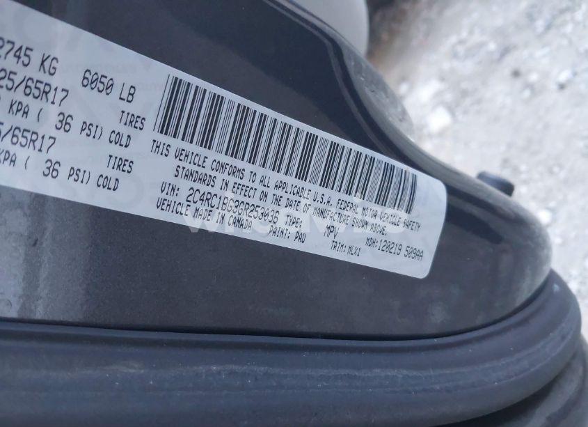 Photo 9 of 2016 Chrysler Town & COUNTRY TOURING (VIN 2C4RC1BG3GR253036)