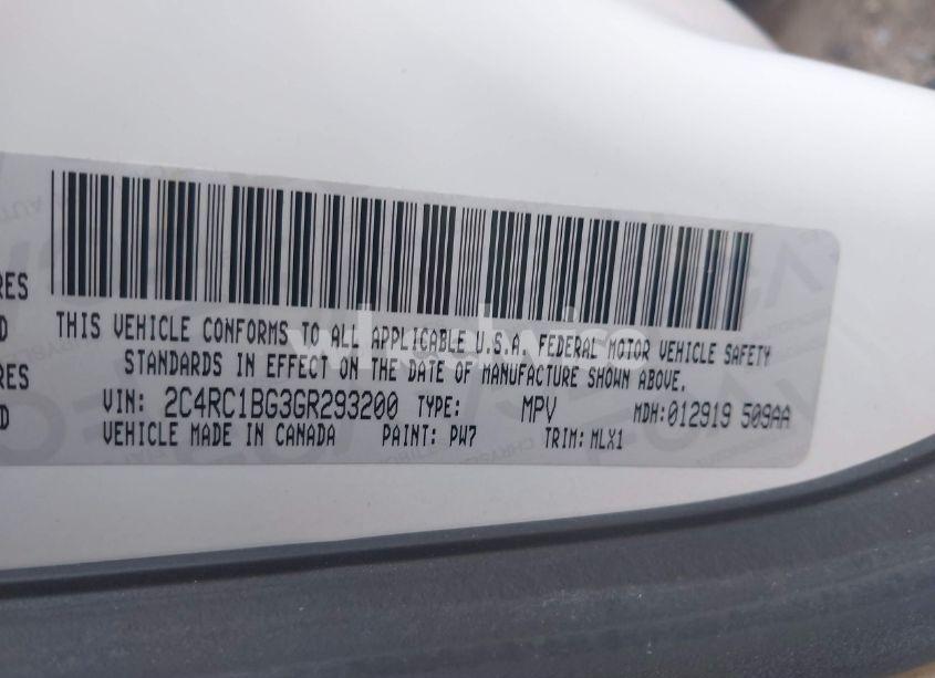 Photo 9 of 2016 Chrysler Town & COUNTRY TOURING (VIN 2C4RC1BG3GR293200)