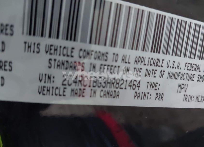 Photo 9 of 2017 Chrysler Pacifica TOURING-L (VIN 2C4RC1BG3HR821464)