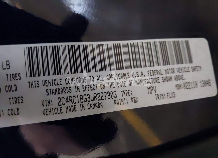 Photo 9 of 2018 Chrysler Pacifica TOURING L (VIN 2C4RC1BG3JR227303)