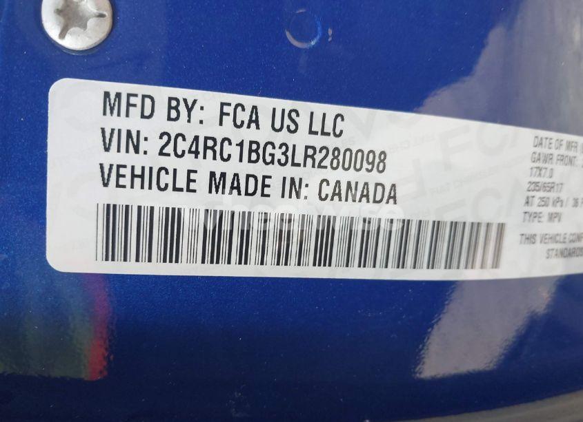 Photo 9 of 2020 Chrysler Pacifica TOURING L (VIN 2C4RC1BG3LR280098)