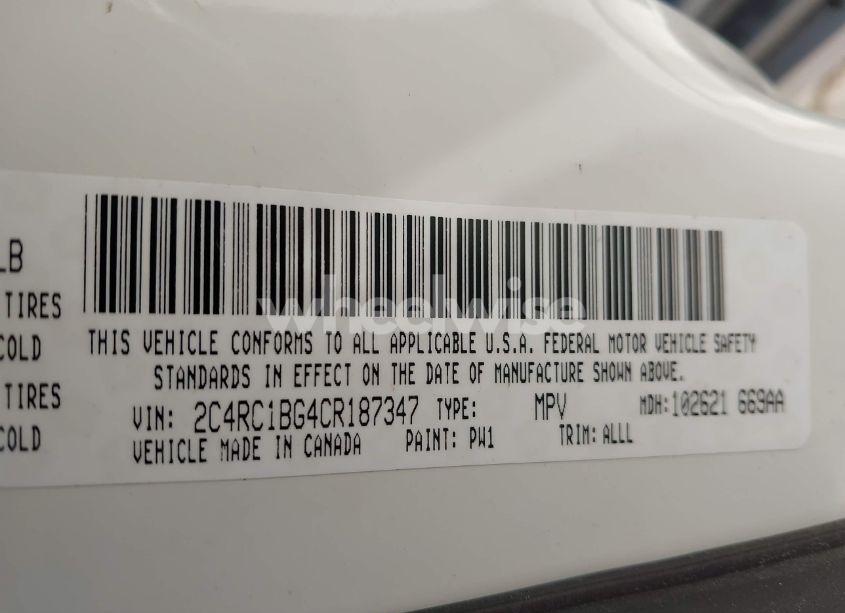 Photo 9 of 2012 Chrysler Town & COUNTRY TOURING (VIN 2C4RC1BG4CR187347)