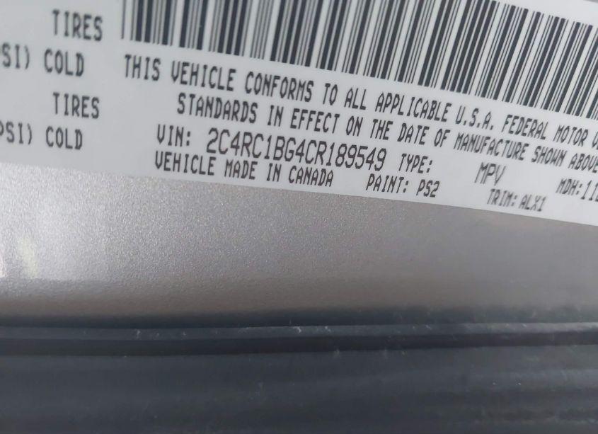 Photo 9 of 2012 Chrysler Town & COUNTRY TOURING (VIN 2C4RC1BG4CR189549)