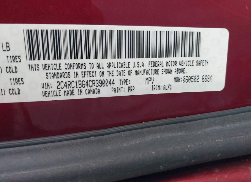 Photo 9 of 2012 Chrysler Town & COUNTRY TOURING (VIN 2C4RC1BG4CR390044)