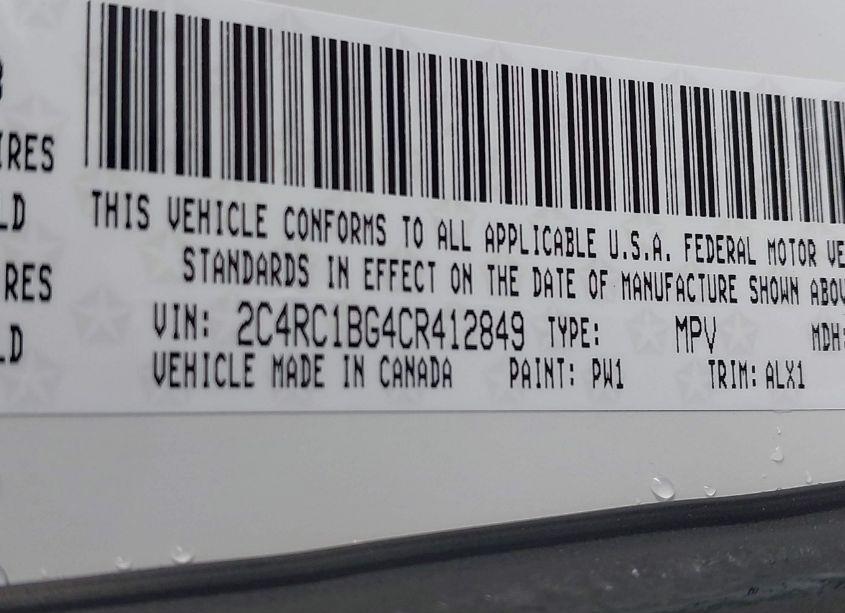 Photo 9 of 2012 Chrysler Town & COUNTRY TOURING (VIN 2C4RC1BG4CR412849)