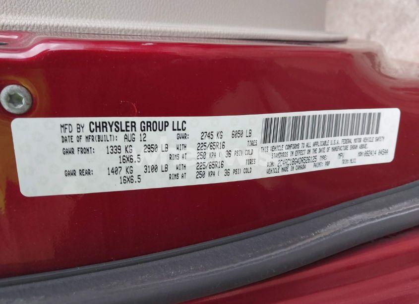 Photo 9 of 2013 Chrysler Town & COUNTRY TOURING (VIN 2C4RC1BG4DR526125)