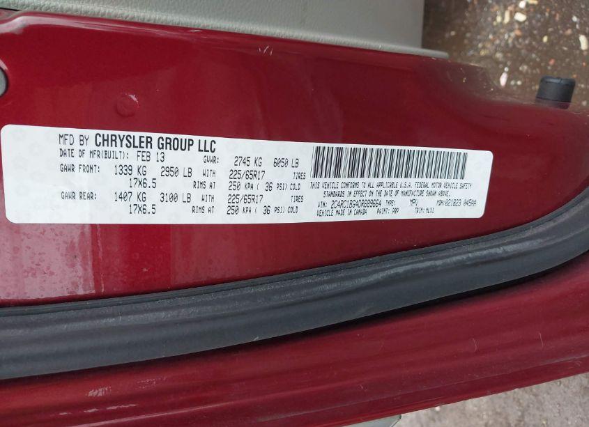 Photo 9 of 2013 Chrysler Town & COUNTRY TOURING (VIN 2C4RC1BG4DR689664)